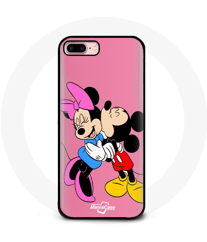 Coque Iphone 7 Mickey mouse Minnie mouse bisou
