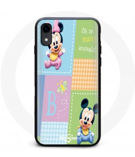 Coque IPhone XR mickey mouse Minnie mouse baby