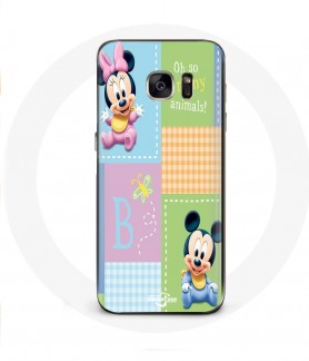 Coque Galaxy S6 Edge mickey mouse Minnie mouse baby