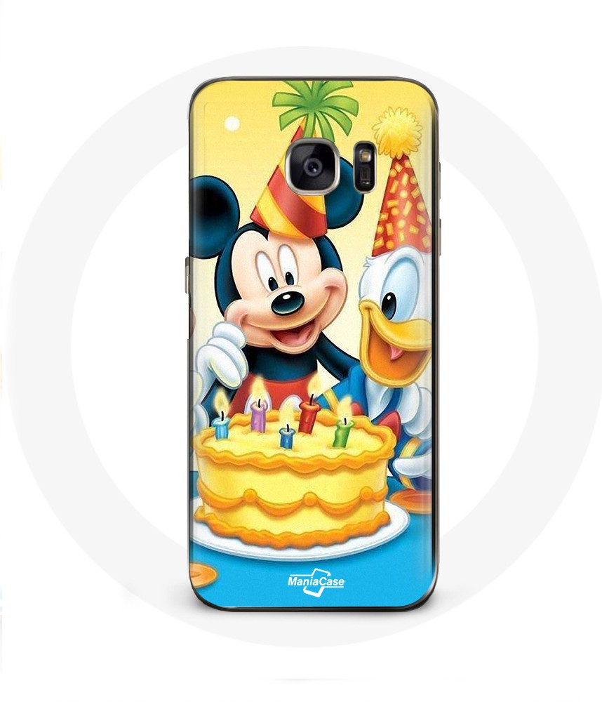Case Galaxy S6 Edge mickey mouse Minnie Donald happy birthday