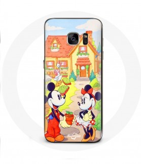 Coque Galaxy S6 Edge Mickey Mouse Minnie Mouse mariage