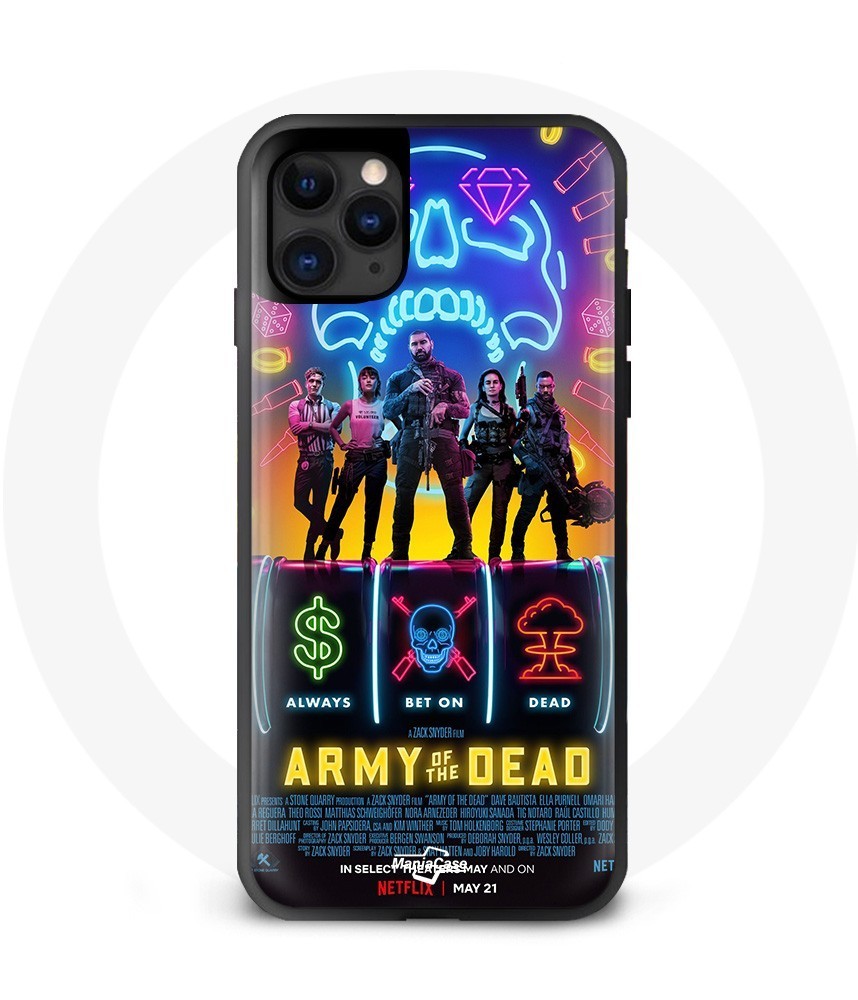 Coque Iphone 12 Pro Army of the Dead film Attaque Zombie Las Vegas Casino  dollars