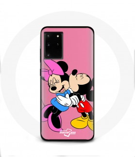 Coque Galaxy S20 plus Mickey mouse Minnie Mouse bisou