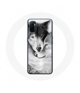 Coque Oppo A53 Loup Duo...