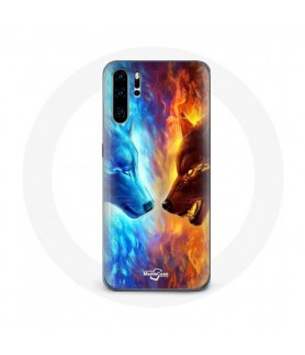 Coque pour Huawei P30 Loup...