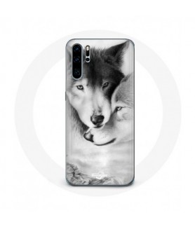 Coque pour Huawei P30 Loup...