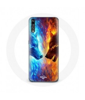 Coque pour Huawei p20 Loup...