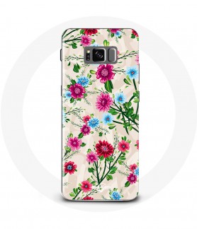 Coque Galaxy S8 Texture Fleurs