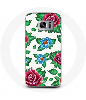 Coque Galaxy S7 Fleur Rose