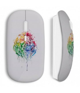 Souris sans Fil Lion paint art