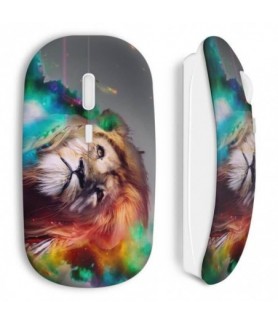 Souris sans Fil lion abstract