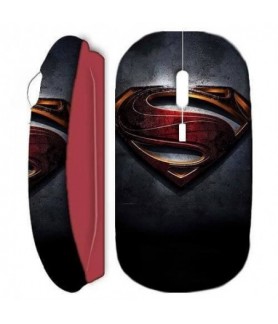 Souris Sans Fil Superman Rouge