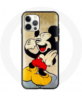 Coque silicone Iphone 12 pro moustache de Mickey Mouse maniacase
