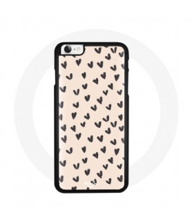 Coque Iphone SE Black Hearts