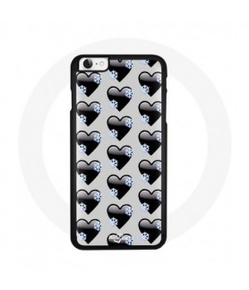 Coque Iphone 8 Black Hearts...