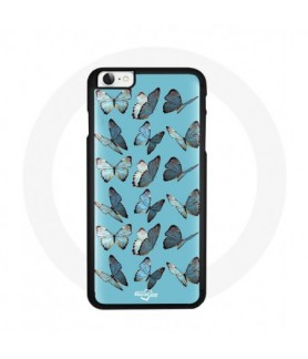 Coque Iphone SE papillons Bleu