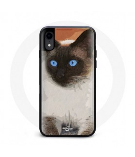 Coque Iphone XR Siamois Chat