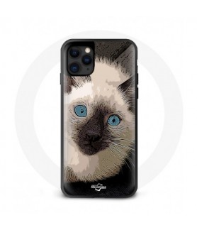 Coque Iphone 13 Siamois Chat