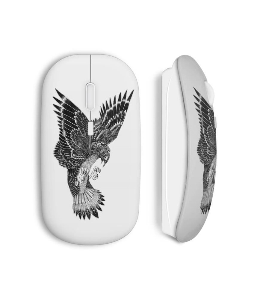 Souris sans fil aigle tribal petit prix