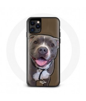 Coque Iphone 12 Grey Pitbull