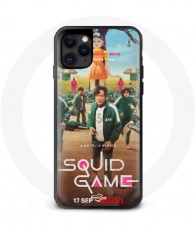 Coque Iphone 11   Squid Game case maniacase ,little price, black, red , killer, 123 sun, 067