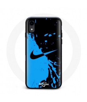 Coque Iphone XS Nike bleu Noir