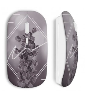 wireless mouse maniacase amazon ABSTRACT GRAPHIC GREY BLACK HAPPY COOL