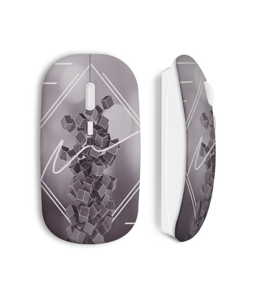 wireless mouse maniacase amazon ABSTRACT GRAPHIC GREY BLACK HAPPY COOL