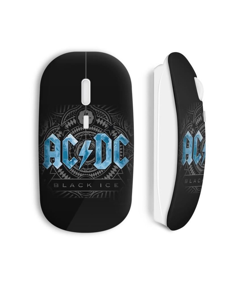 Souris sans fil AC/DC AC DC ACDC ROCK MUSIQUE NOIR BLEU ROUGE NIRVANA PUNCH  maniacase amazon