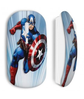 Souris sans fil advengers captain america super heros iron man superman super girl batman comics hulk maniacase amazon bouclier