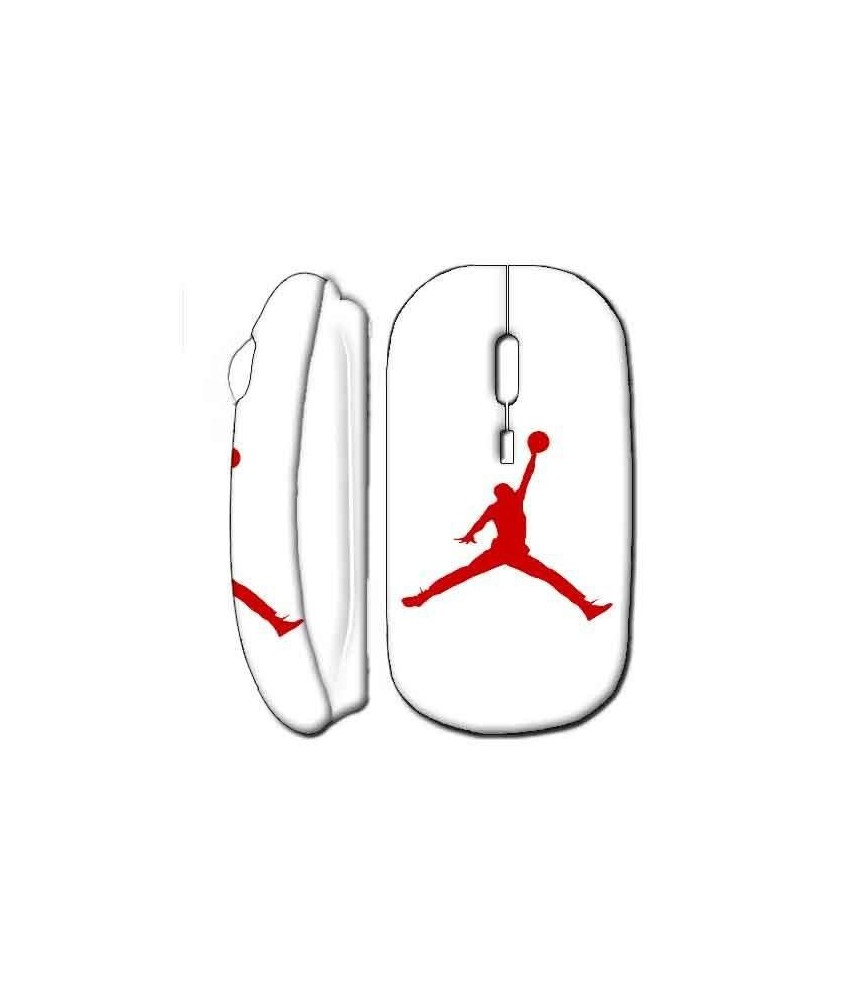 Souris sans fil maniacase amazon jordan nike blanche mickael jordan rouge basket ballon jouer game