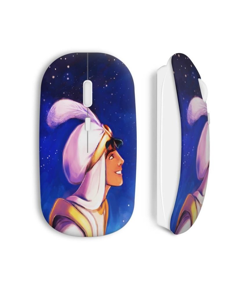 Souris sans fil Aladdin bleu Disney jasmine maniacase amazon