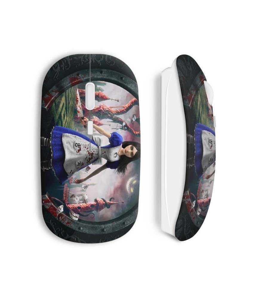 wireless mouse maniacase amazon Alice world blue dress girl women