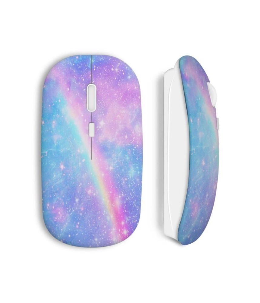 Souris sans fil appareil photo zoom style maniacase amazon wireless mouse arc en ciel rose bleu