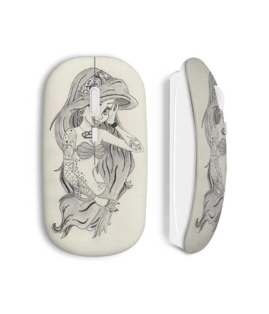 Souris sans fil Ariel petite sirène Raiponce Pokaountasse wireless mouse maniacase amazon the little mermaid