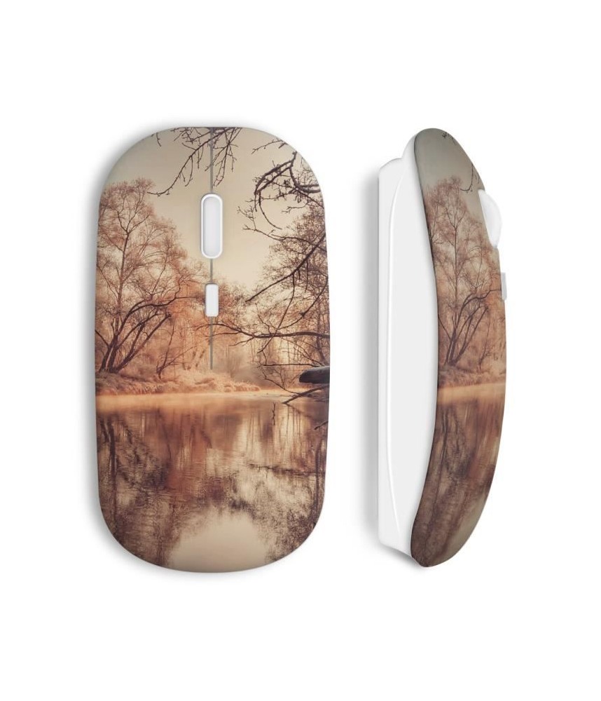 fall tree  papillon wireless mouse