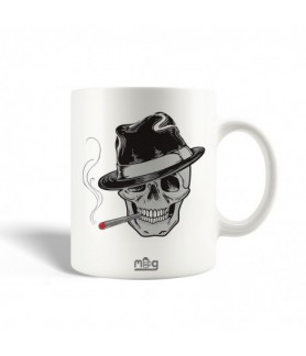 Mug Tête de mort  fumeur