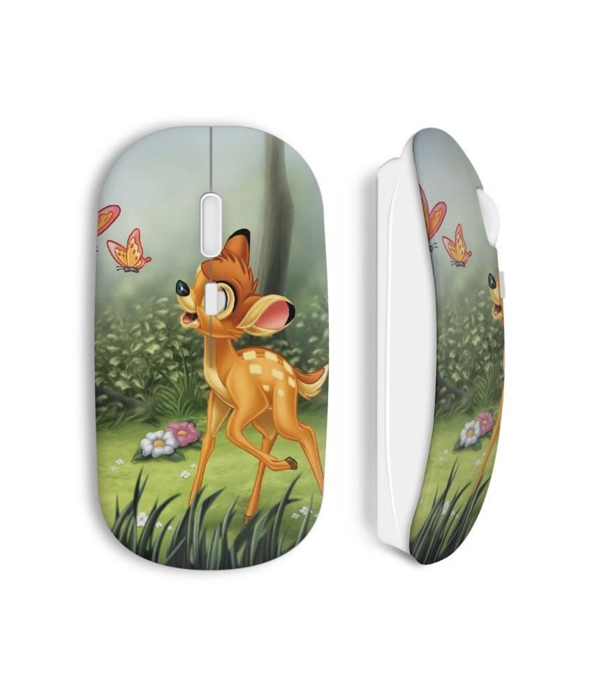 Souris sans fil Bambi  wireless mouse maniacase amazon Disney biche faon fawn doe butterfly