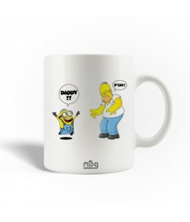 Mug minion and simpson