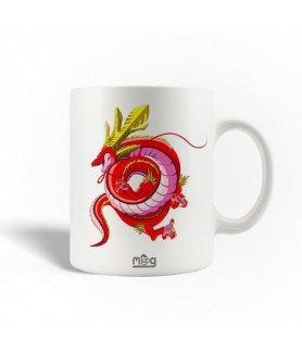 Mug dragon ball shenlong rojo