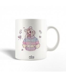 Mug  shoping girl back off