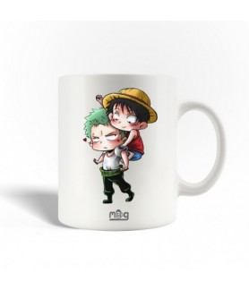 Mug one piece luffy  zoro