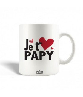 Mug je t'aime papy