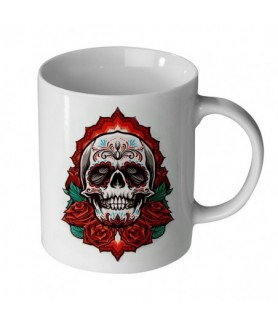 Mug rose skull