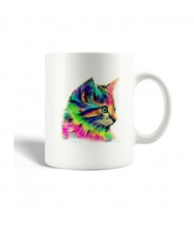 Mug chaton coloré