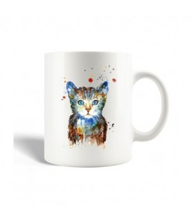 Mug animaux chat coloré