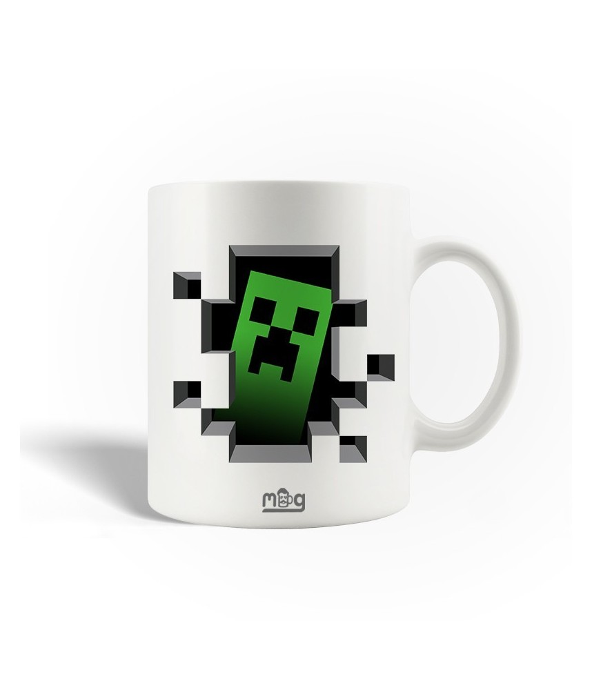 New Minecraft Creeper Face Ceramic Mug Coffee Cup