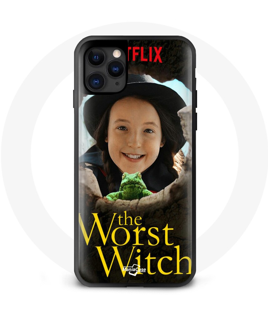 Coque Iphone 13 Amandine Malabul sorcière The Worst Witch série amazon maniacase série Netflix fée chapeau harry  black hat