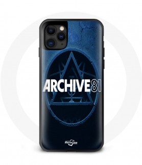 Coque Iphone 13 mini cassette dark blue Archive 81 statut dieu esprit   amazon maniacase série Netflix