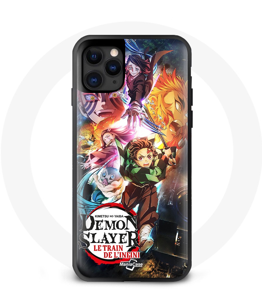 Coque IPhone 11 Pro  max Demon Slayer  Le train de l'infini manga ado série amazon maniacase   Netflix  chine japon